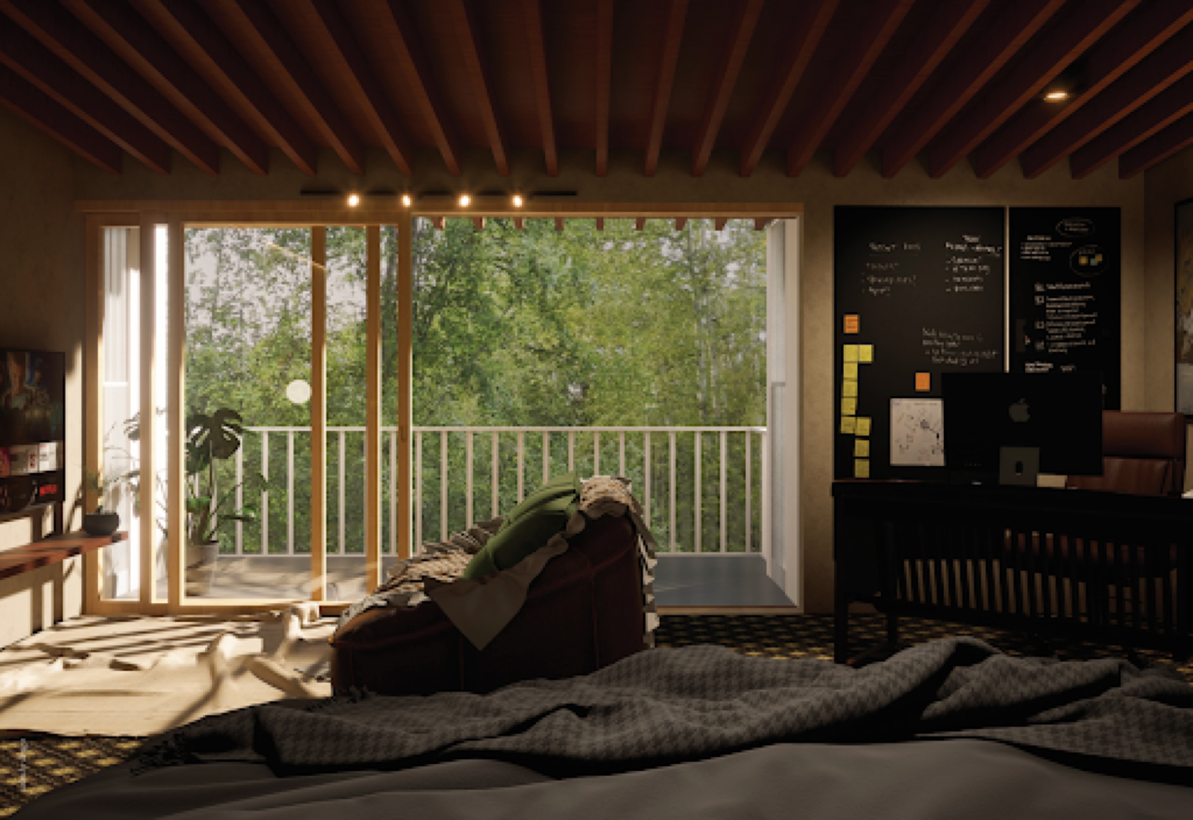 Interior Studio Bedroom — view 1
